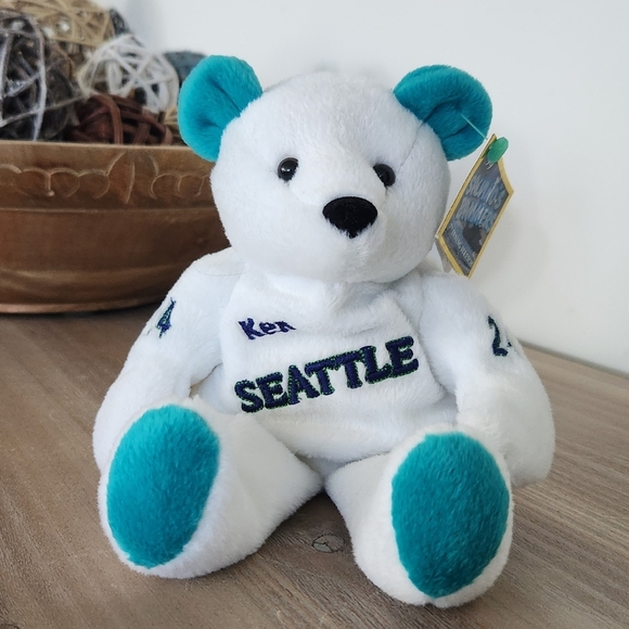 🧸 Ken Griffey Jr. #24 Salvino’s Bammers Bear – Seattle Mariners Plush - Picture 1 of 12